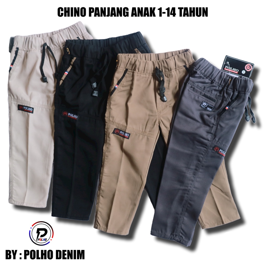 Celana Chino Anak Panjang usia 1-14tahun