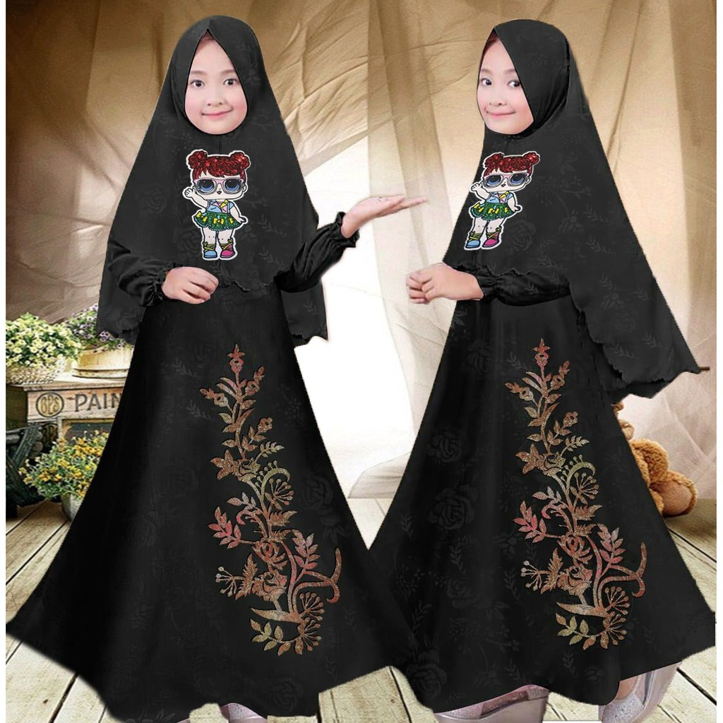 HOPYLOVY - Gamis LED Anak Bunga Usia 8 9 10 tahun