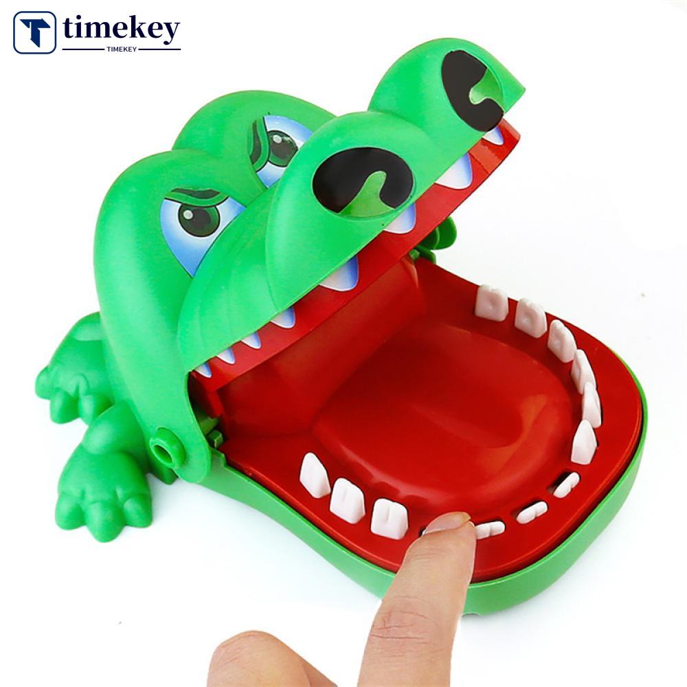 Timekey Mainan Rocodile Buaya Gigit Jari Klasik Untuk Anakkeluarga U8Y5