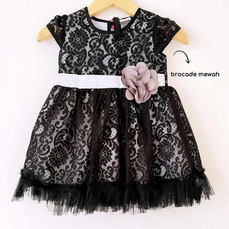 Dress Pesta Kondangan Ulang Tahun Mewah Lucu Bayi Anak Perempuan Cewek Terlaris Kode 3 Babeebabyshop