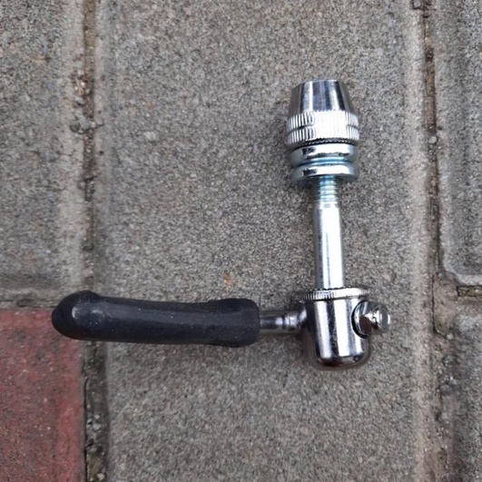 TERMURAH!!! Baut Seatpost / BAUT QR JADUL Ukuran 12 Alloy Silver / Realpict