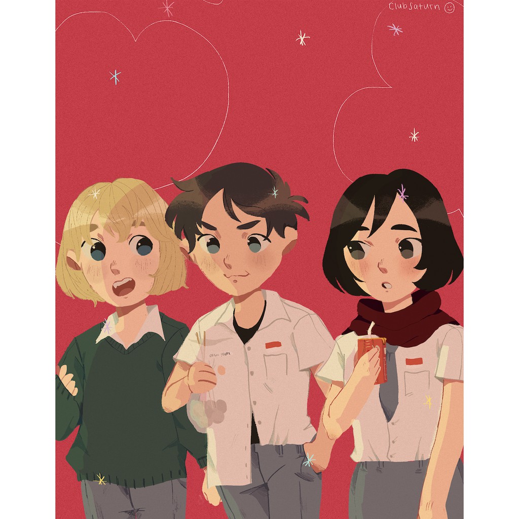 

Attack On Titan High School Print