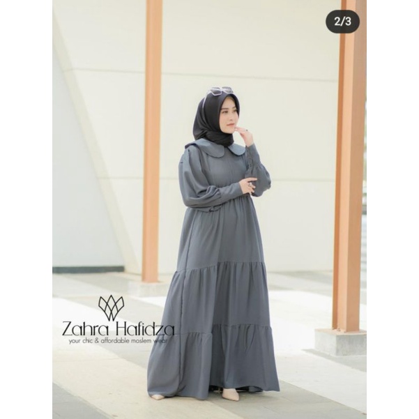 gamis midi polos terbaru hafidza dress