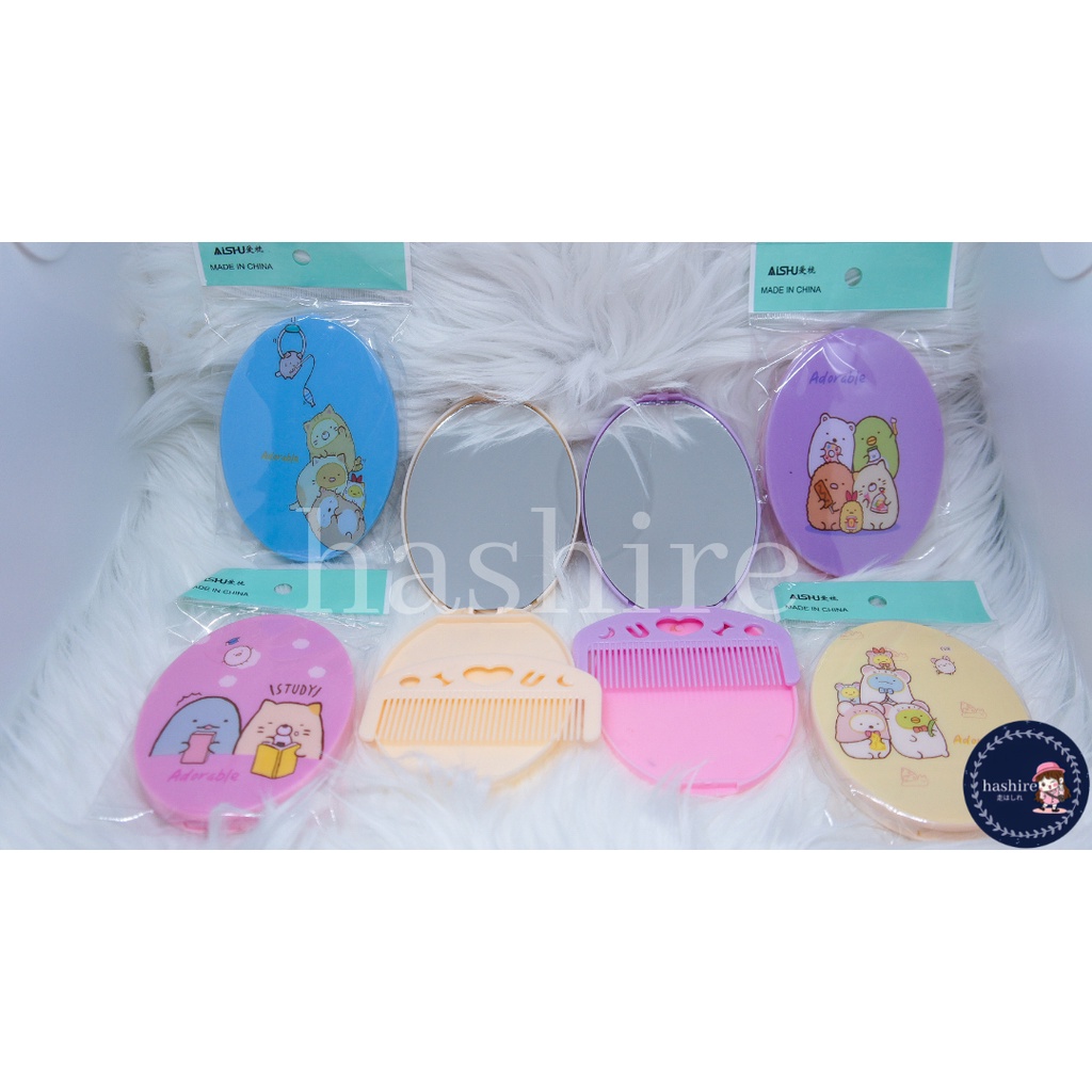 CERMIN + SISIR / KACA + SISIR SET KARAKTER UNICORN || MOUSE