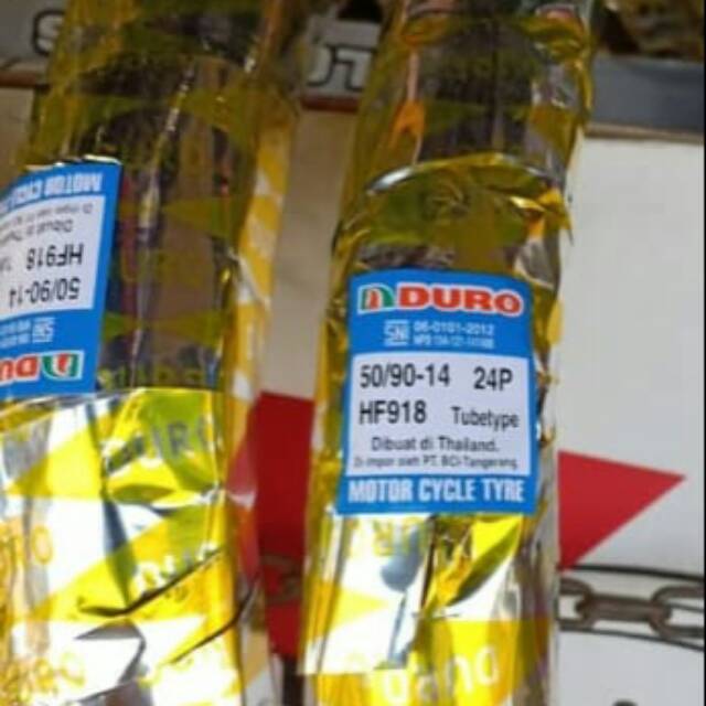 Ban duro ukuran 50.90 ring 14 plus ban dalam.