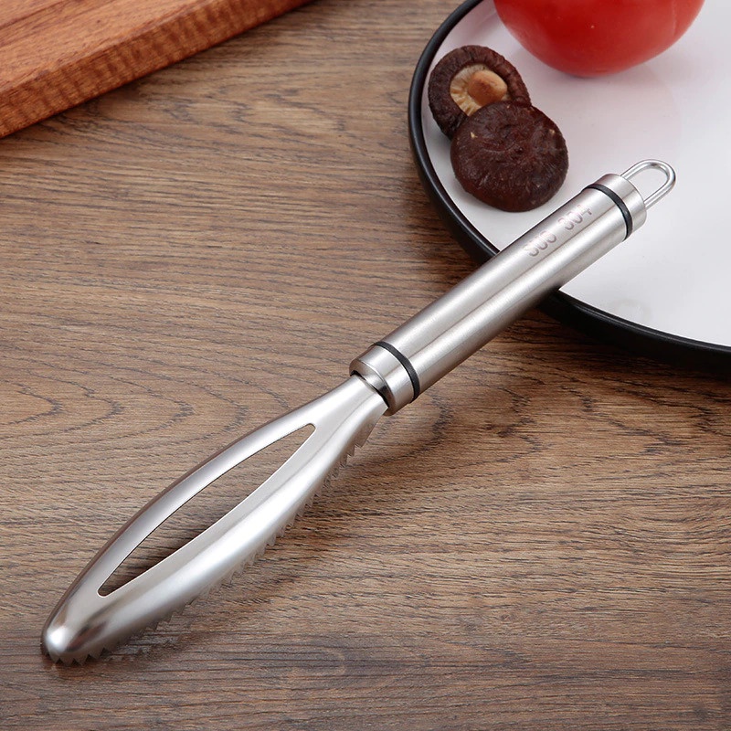 【GOGOMART】Pengupas Sisik Ikan / Penyisik Fish Peeler Stainless Steel - SUS 303