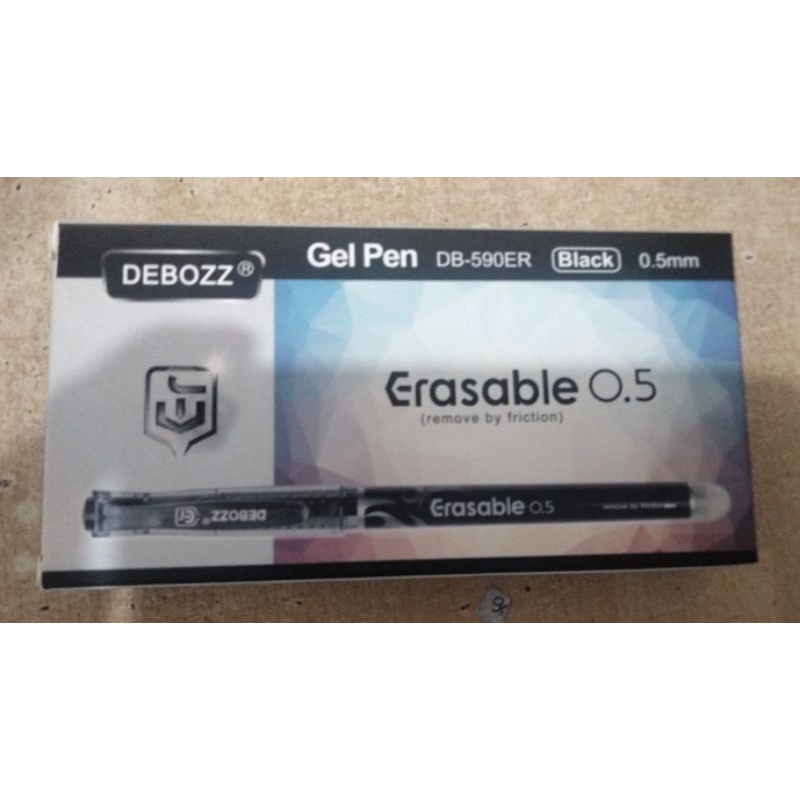 

Erasable Pen Debozz Pulpen bisa dihapus gel 0.5mm black DB-590ER