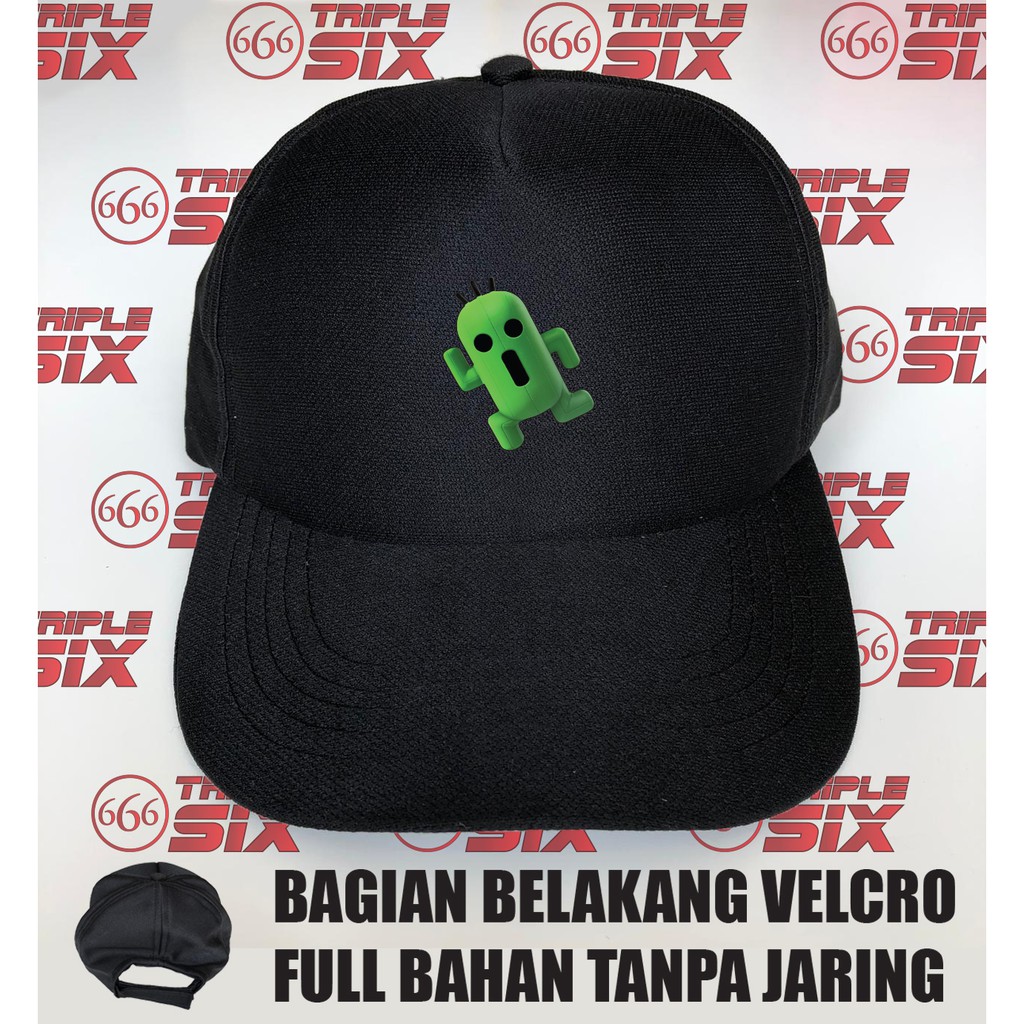 Topi baseball velcro final fantasy cactuar