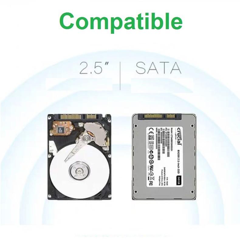 Adapter Converter Hard Disk SATA to USB3.0/2.0 untuk HDD 2.5Inch SSD Converter USB to SATA(22pin)