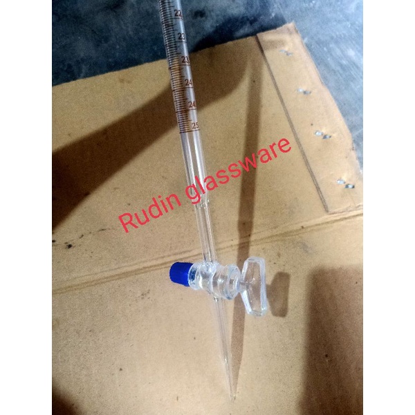 buret 25ml PYREX kran Kaca