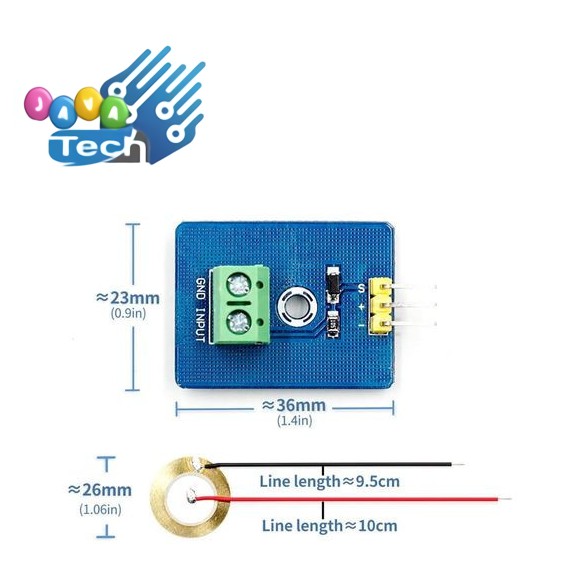 Piezoelectric Analog Ceramic Vibration Sensor Module