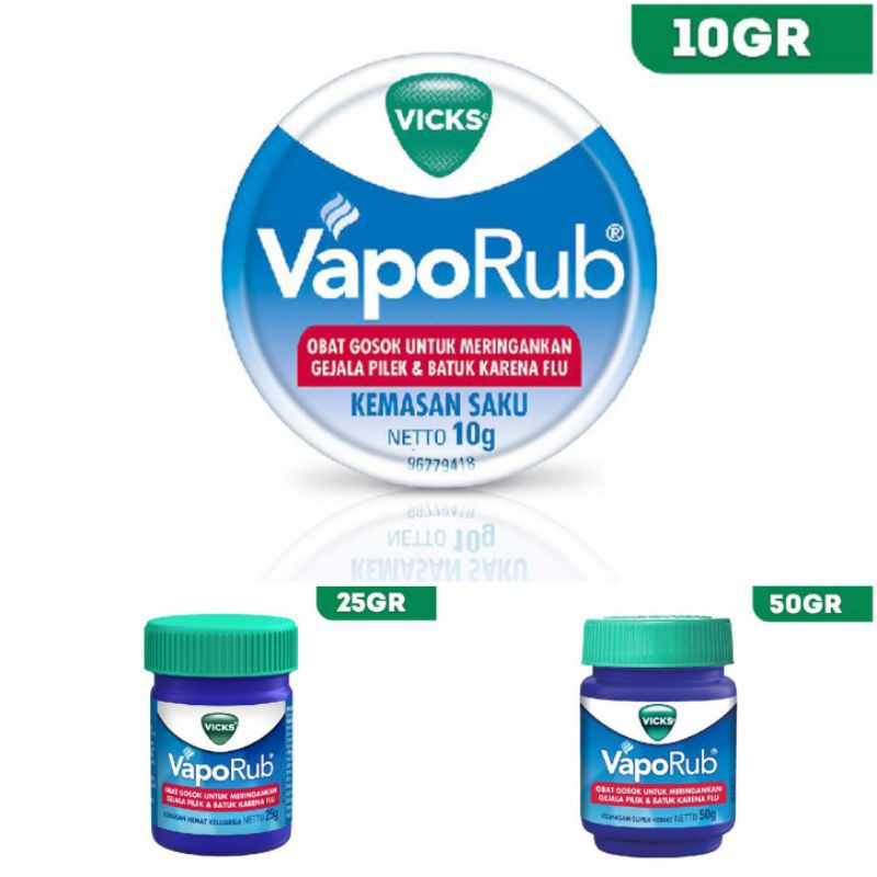 Vicks VapoRub / Balsem / Obat Gosok / Balsem untuk Anak 10 gr 25gr 50 gr