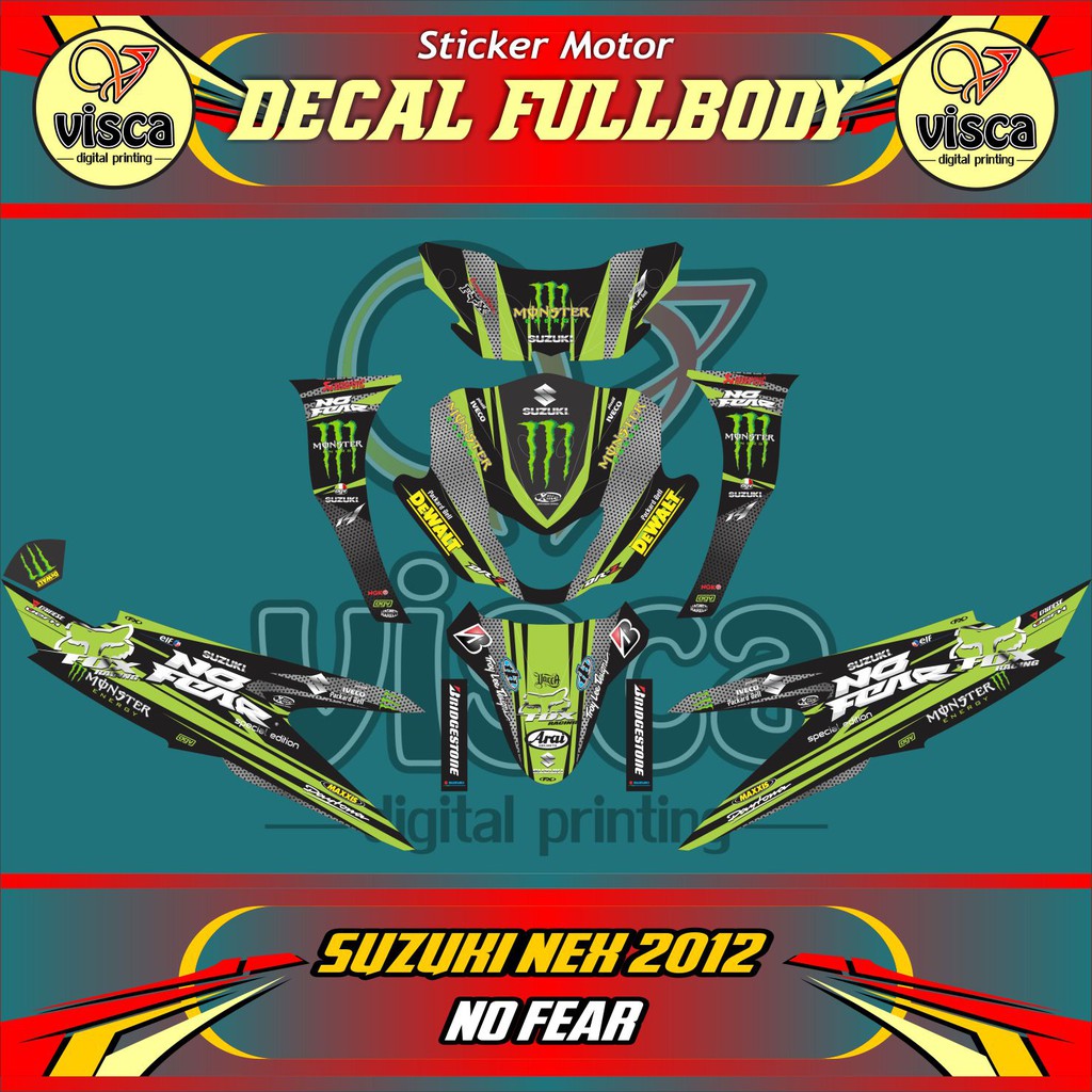 Striping suzuki nex 2012 NO FEAR FULLBODY