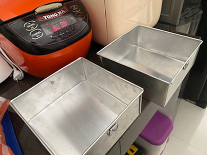 Loyang Kue Kotak Uk. 22cm*22cm Tebal 0,8mm-loyang Maksuba-loyang Browni