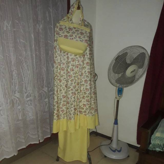 mukena kain katun jepang
