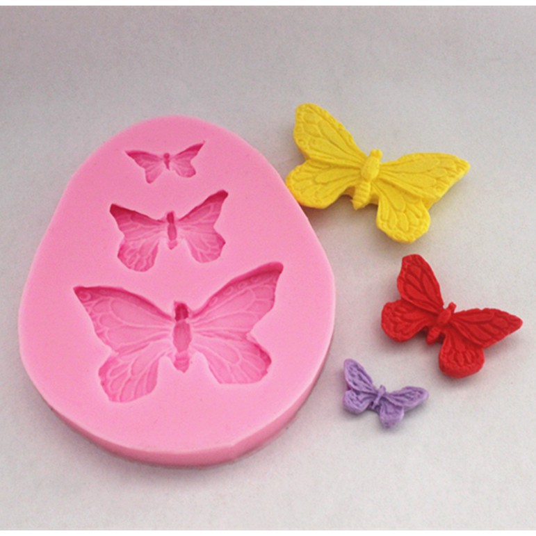 Cetakan Silikon / coklat / fondant pudding butterfly kupu kupu