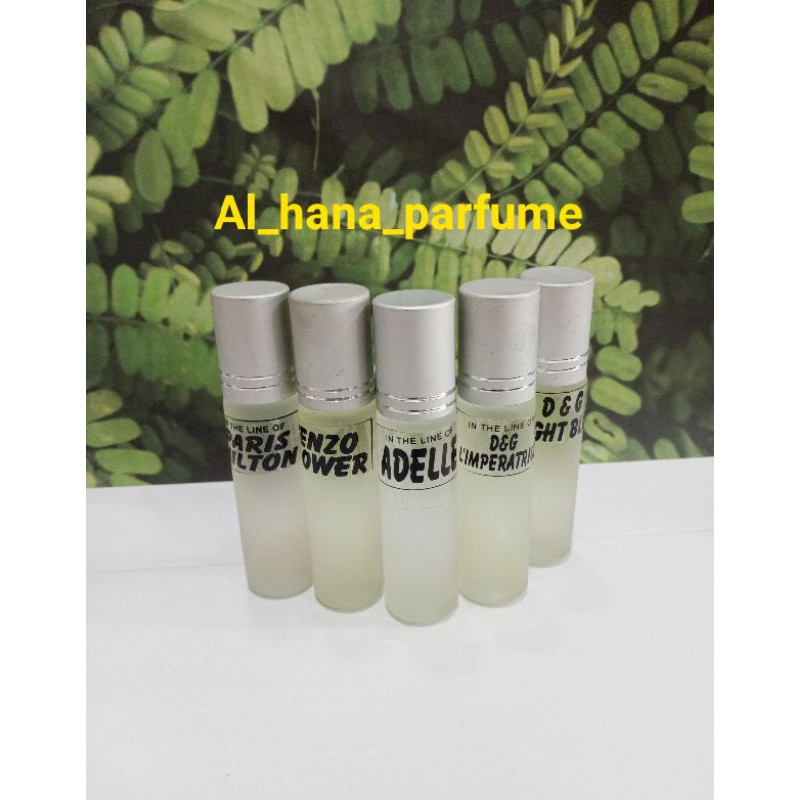 Parfum Refill best seller unisex ROLL ON 8 ml dop silver ALL VARIAN DAN BISA request