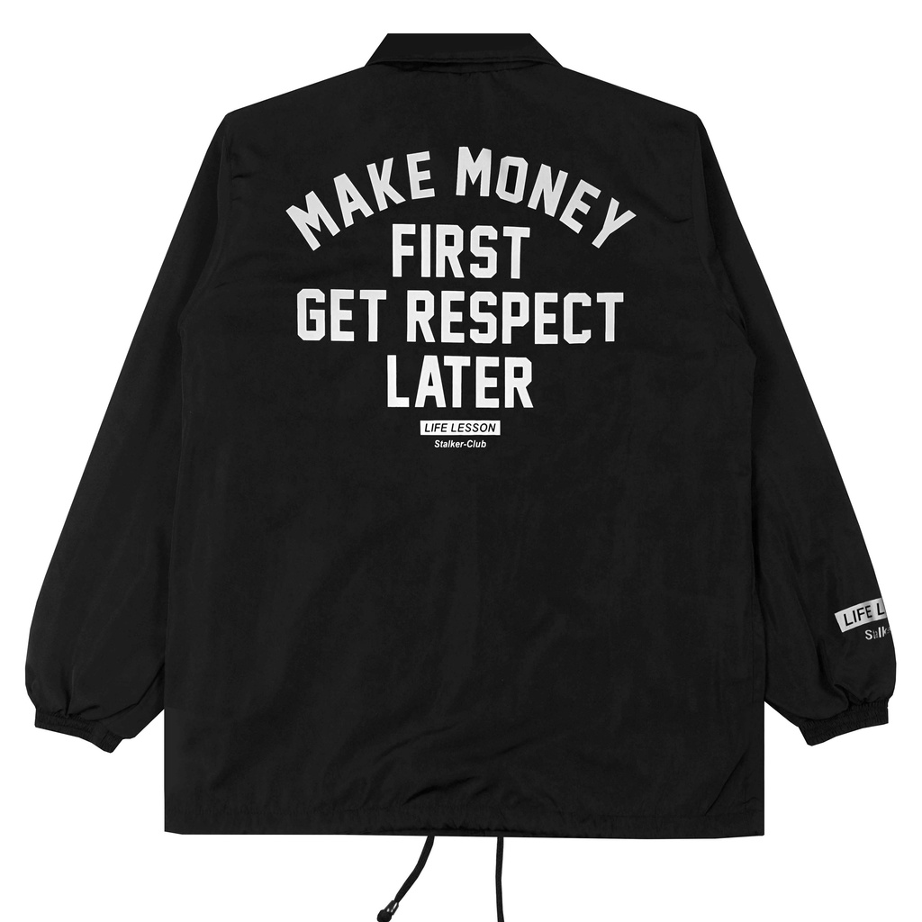 Stalker Jacket Coach - Make Money Hitam