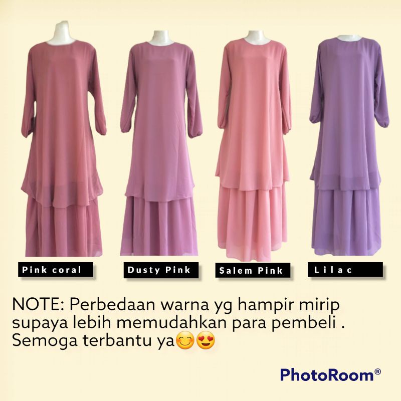 Gamis Malaysia Gamis Remaja Syari ceruty Babydoll Premium