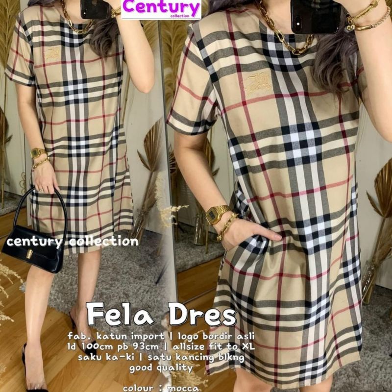 NEW DRESS WANITA PREMIUM IMPORT burberry's