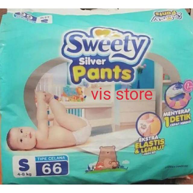 Sweety Silver Pants S 66 S66 popok bayi murah