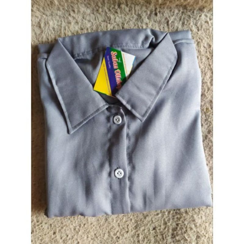 GROSIR GAMIS NIDIA FULL KANCING BUSUI BUMIL DRESS MOSCREPE PREMIUM ORI BAJU GAMIS TERBARU 2022 sabasollshop-Abu sedang