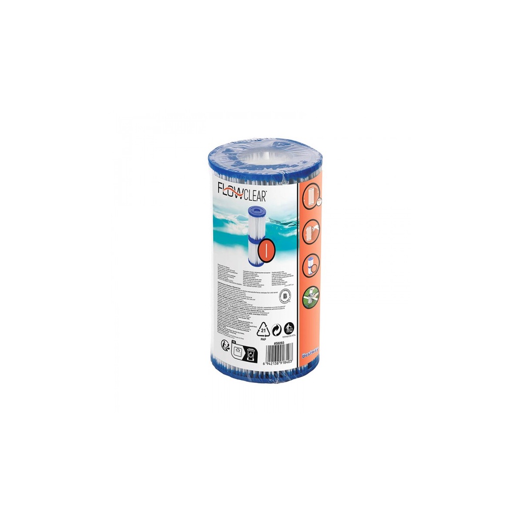 BESTWAY 58093 FILTER CARTRIDGE FLOWCLEAR™ TYPE (I)