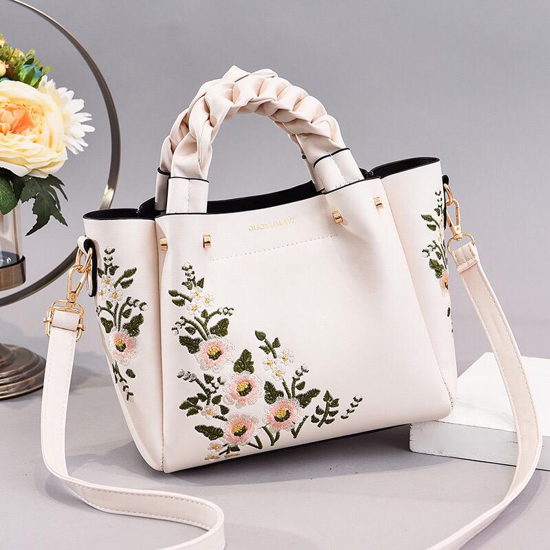 mv80484 tas HANDBAG motif flower wanita tas import BQ3019  EL 484 GT1625 JT01875 CR7176