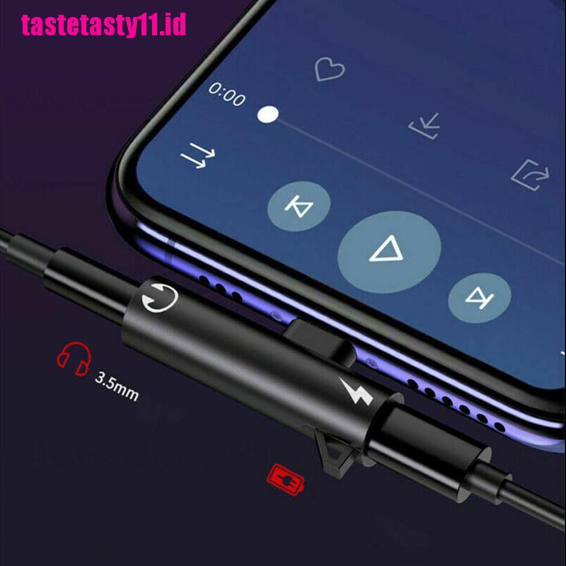 【TTID】For iPhone 8 7 Plus X Lightning to 3.5mm Aux Earphone Charger Jack Adapte
