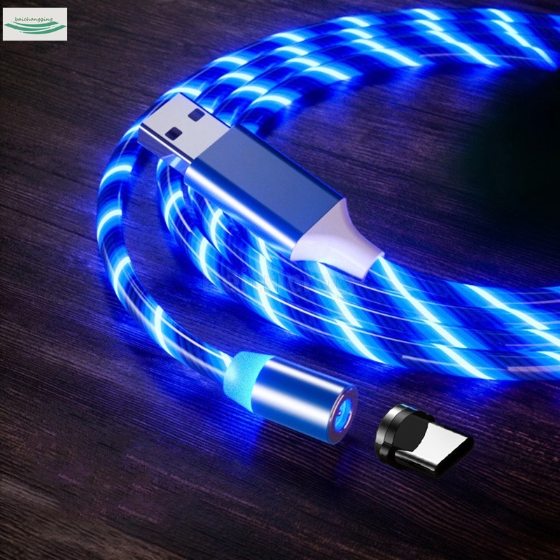 3 In 1 LED Magnetic Cable, Super Fast Charging, USB Type-C Cable Android, Mobile Phone Charger