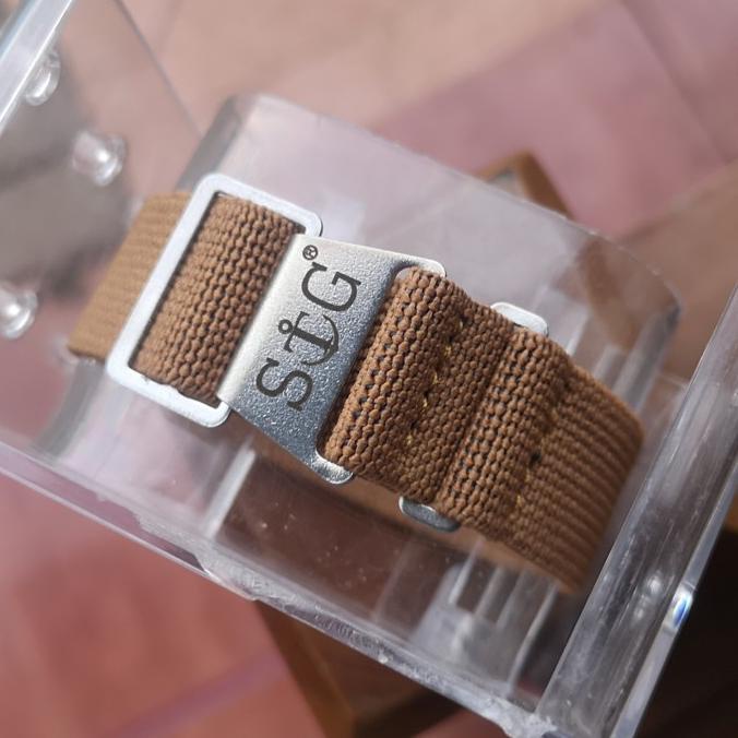 Strapguy Mn Style 22Mm Tan Strap Stainless Hardware Terbaru