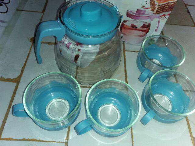 Tea Pot Set Kaca