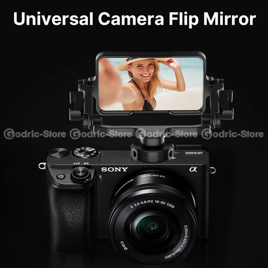 ULANZI PT-14 Flip Mirror Bracket for Universal Camera Cold Shoe Mount