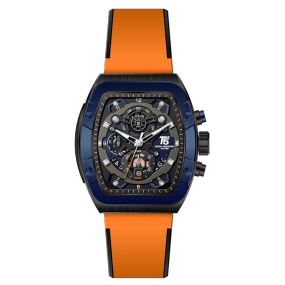 BEST SELLER JAM TANGAN PRIA T5 H3857G CRONO RUBBER ORIGINAL