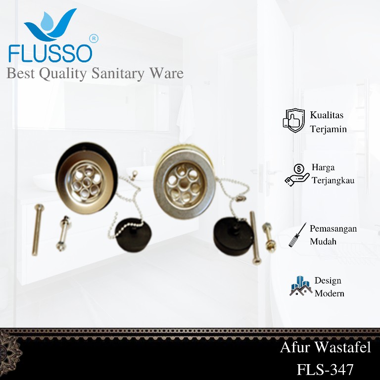 Afur stainless / Avur wastafel stainless 1 1/2