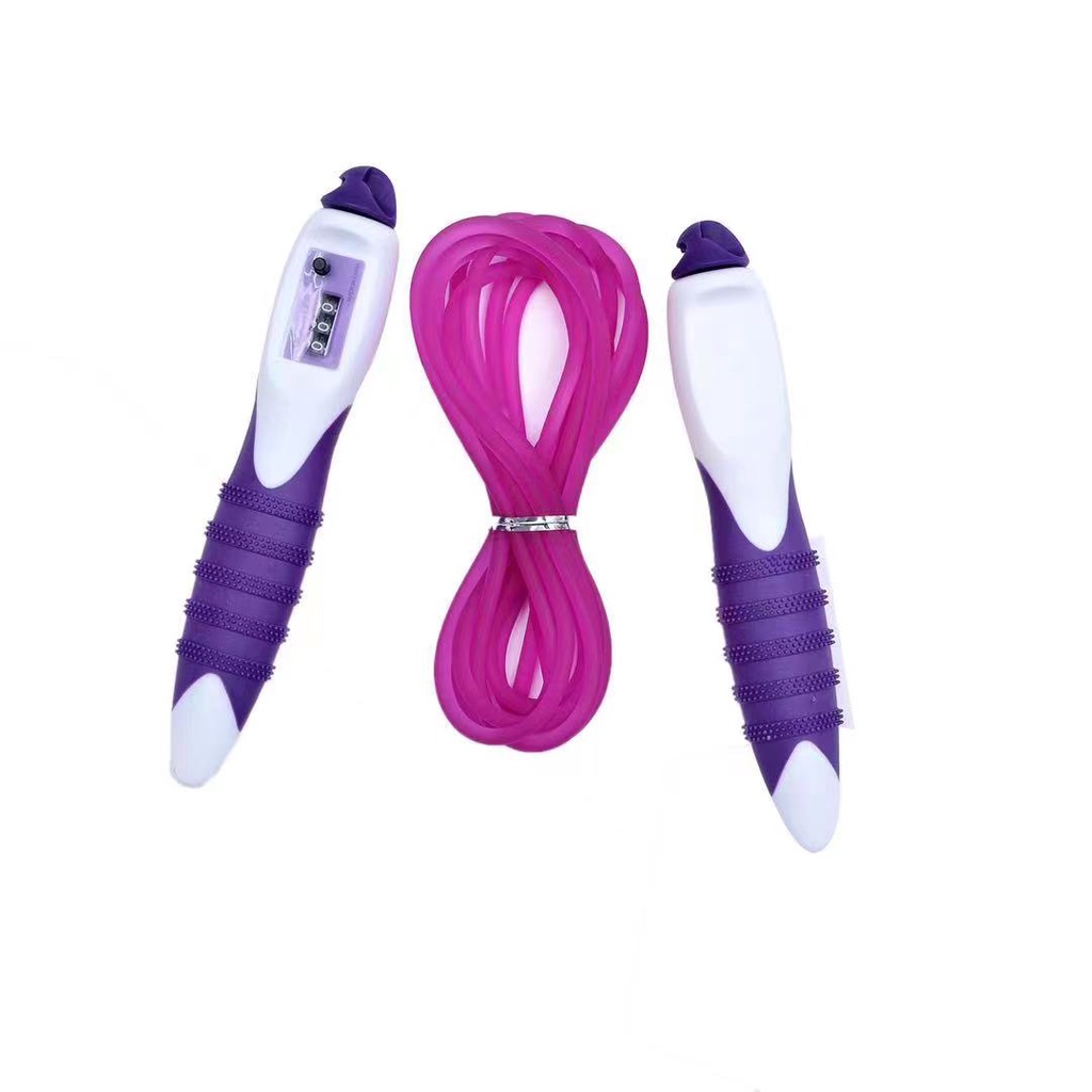 Agnite Skipping / Tali Skipping Lompat Tali Automatic Counter Bisa Hitung, Tali PVC, Cotton Rope, Adjustable, Handle Dilapisi Dengan Sponge Alat Olahraga