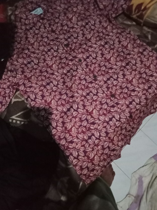 Kemeja Pria Emba Classic Original Lengan Pendek Nixon Red