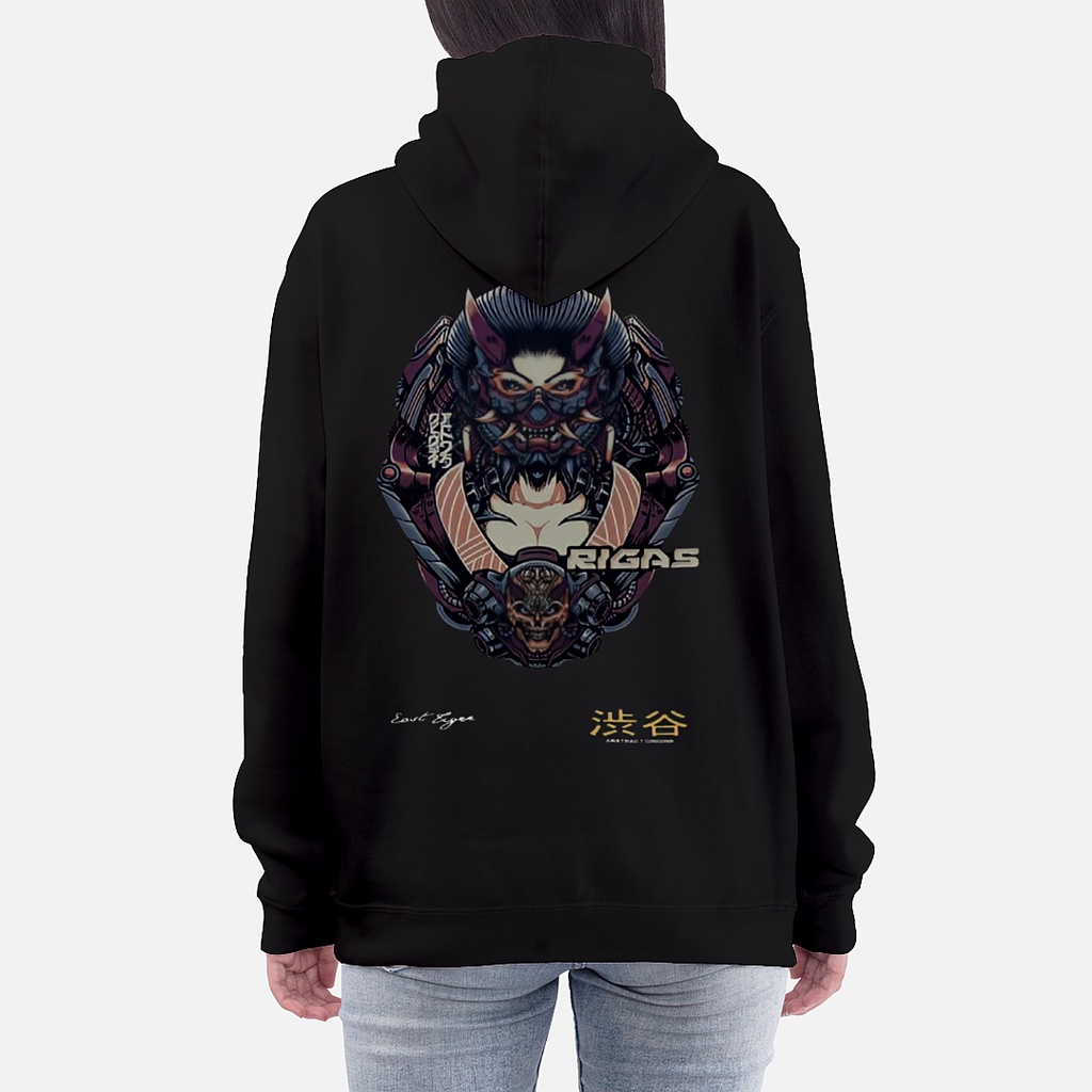 Pullover Hoodie PREMIUM - CIGAR JAPANESE WOMAN