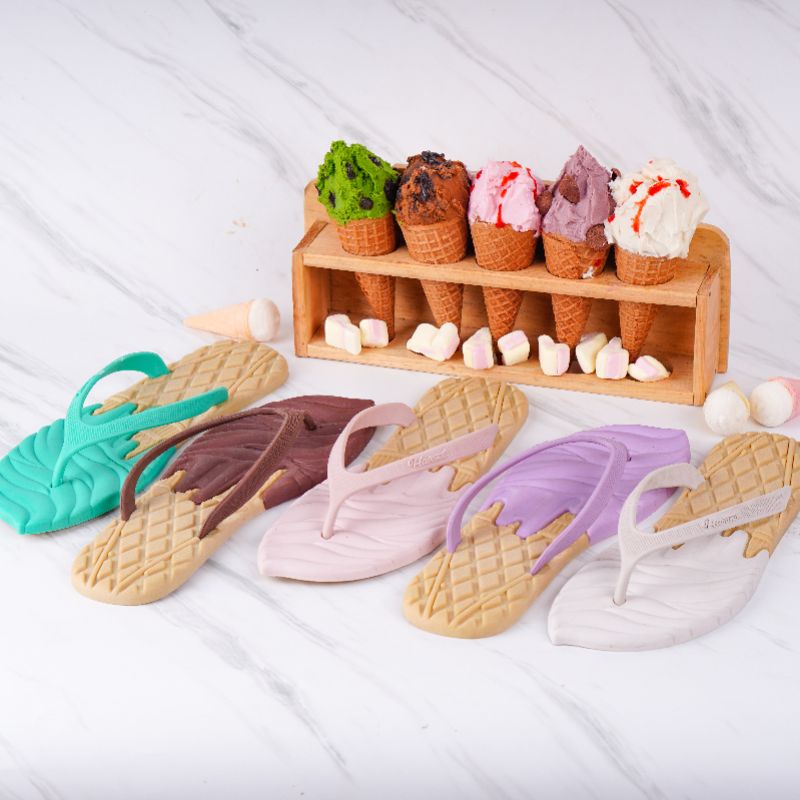 Sandal Jepit Wanita Model Blackpink Ice Cream Sendal Jepit Andin terbaru Sandal Havana Ice Cream