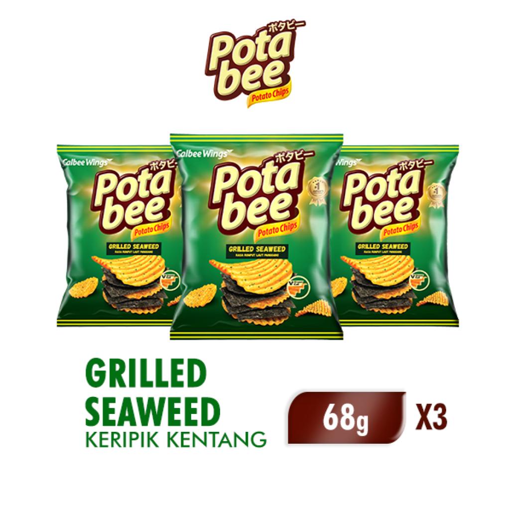 

Potabee Keripik Kentang Grilled Seaweed 68 gr x3