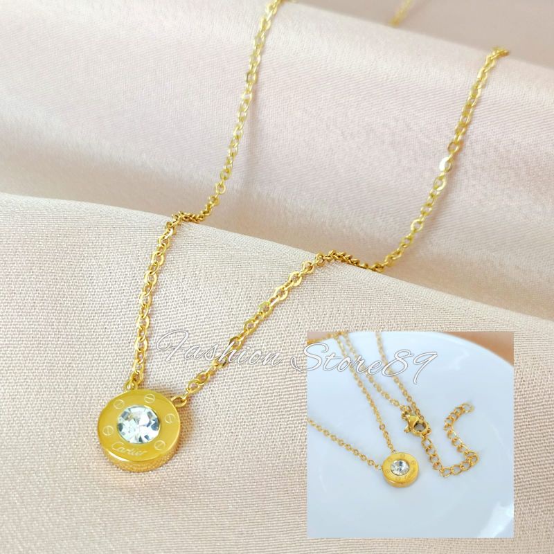 Kalung Fashion Titanium Impor Antikarat wanita Premium Quality