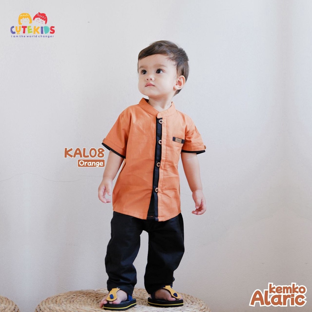 koko anak laki laki Alaric koko cutekids bayi 3bln - 6tahun-orange