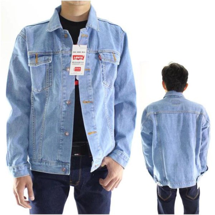 jual    JAKET JEANS LEVIS PRIA BIOBLITZ KEREN PREMIUM ( BIRU TELOR ASIN )