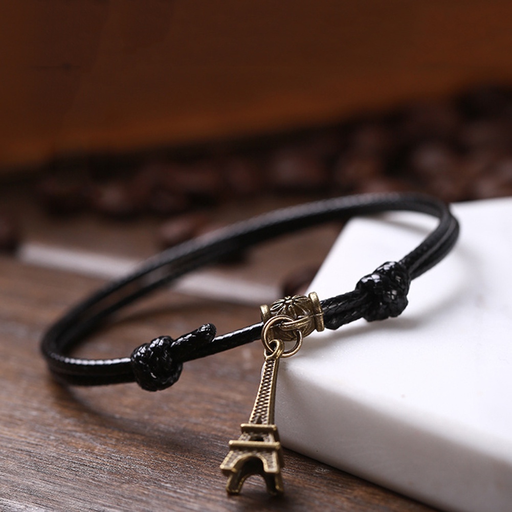 Hu Hu Hu Hu Hu Alat Bantu Pasang Kacamata♡ Gelang Tali Lilin Adjustable Dengan Charm Bulan Sabitkerangpoker Hollow Untuk Priawanita