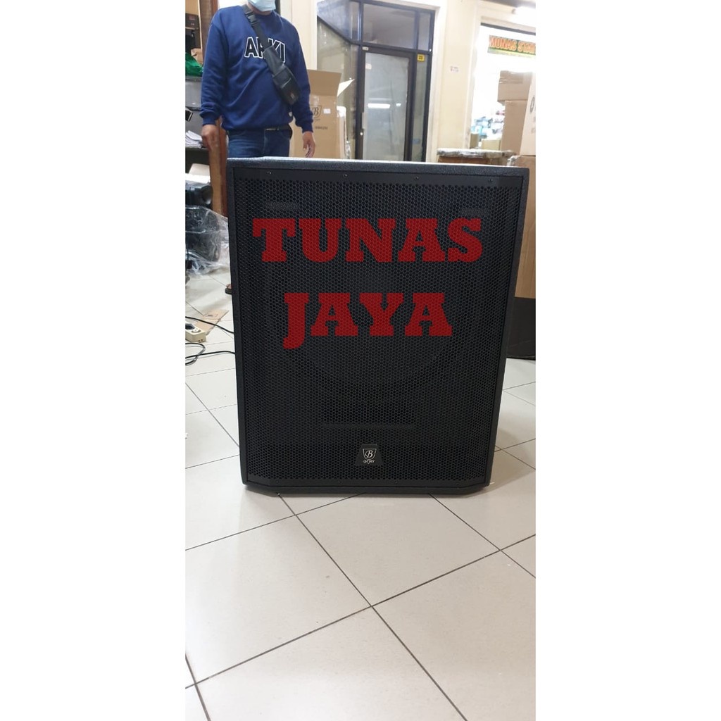 SubWoofer Aktif 18 Inch 1000 watt Beyer Bmb350 Bmb 350 Original Beyer plus peti kayu