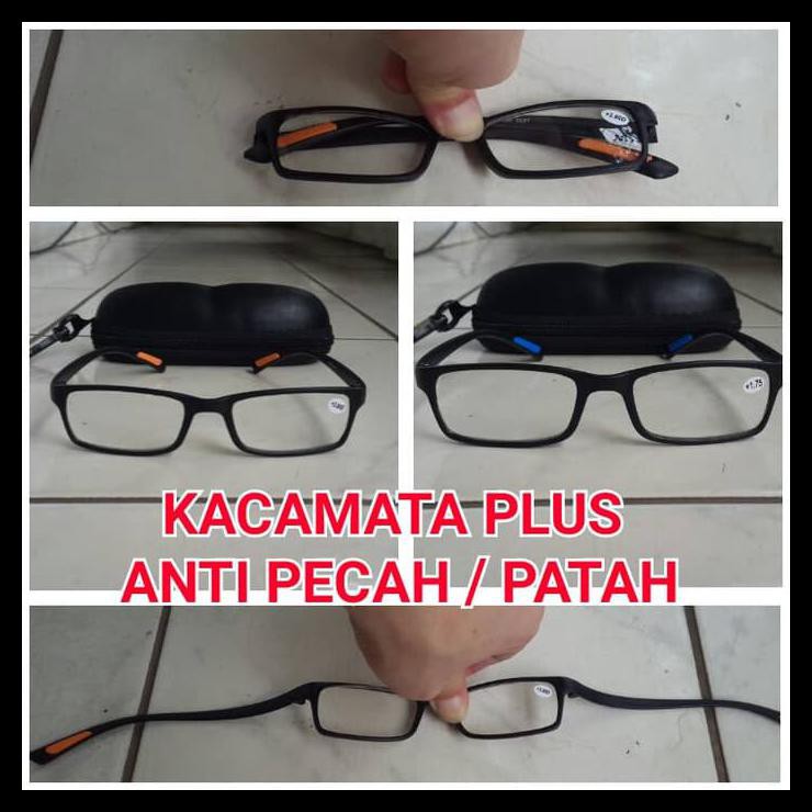 Kacamata Baca Plus (Anti Patah Dan Pecah)