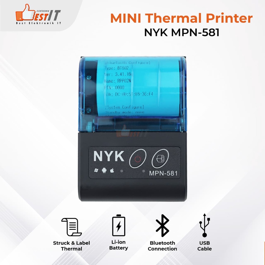 Mini Printer Thermal Bluetooth MPN 581 NYK