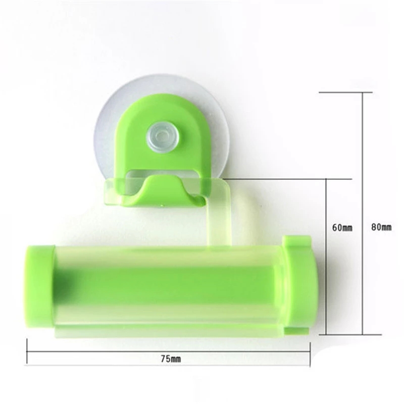 1Set Plastic Toothpaste Tube Squeezer with hooks / Toothpaste Dispenser Vacuum Sucker Hook Dispenser Squeezer