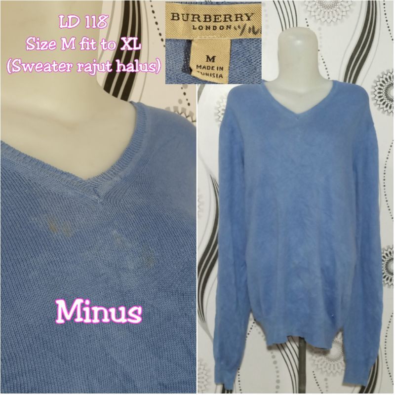 BURBERRY LONDON (Sweater rajut halus)