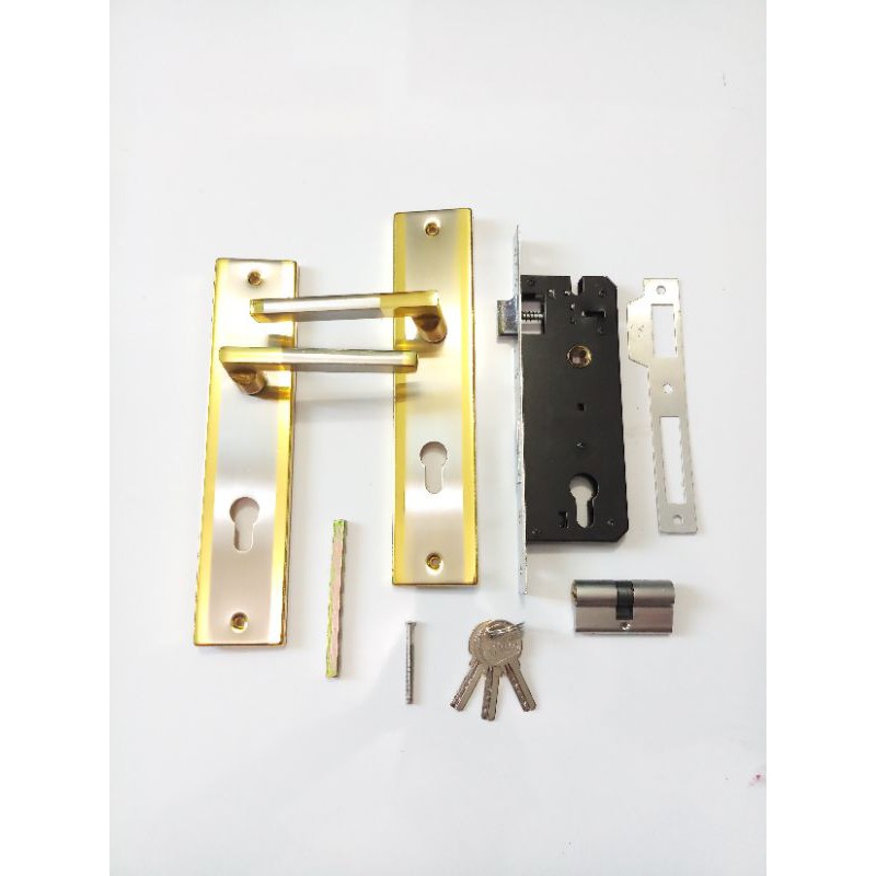 HANDLE BESAR SET MINIMALIS KOTAK SAMPING SN/GP / KUNCI PINTU RUMAH